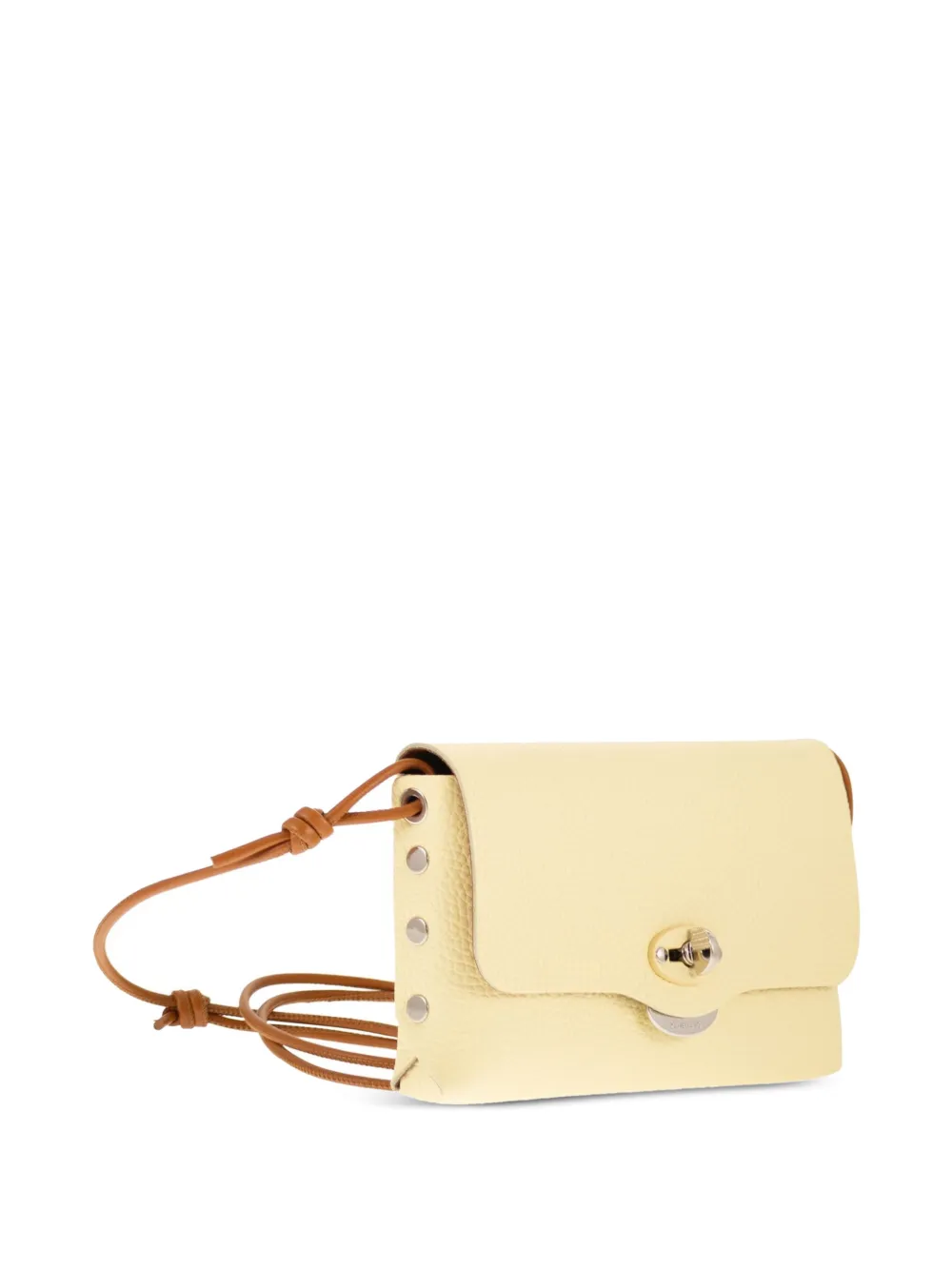 Zanellato Lettera Pochette leren kleine mini-tas Geel