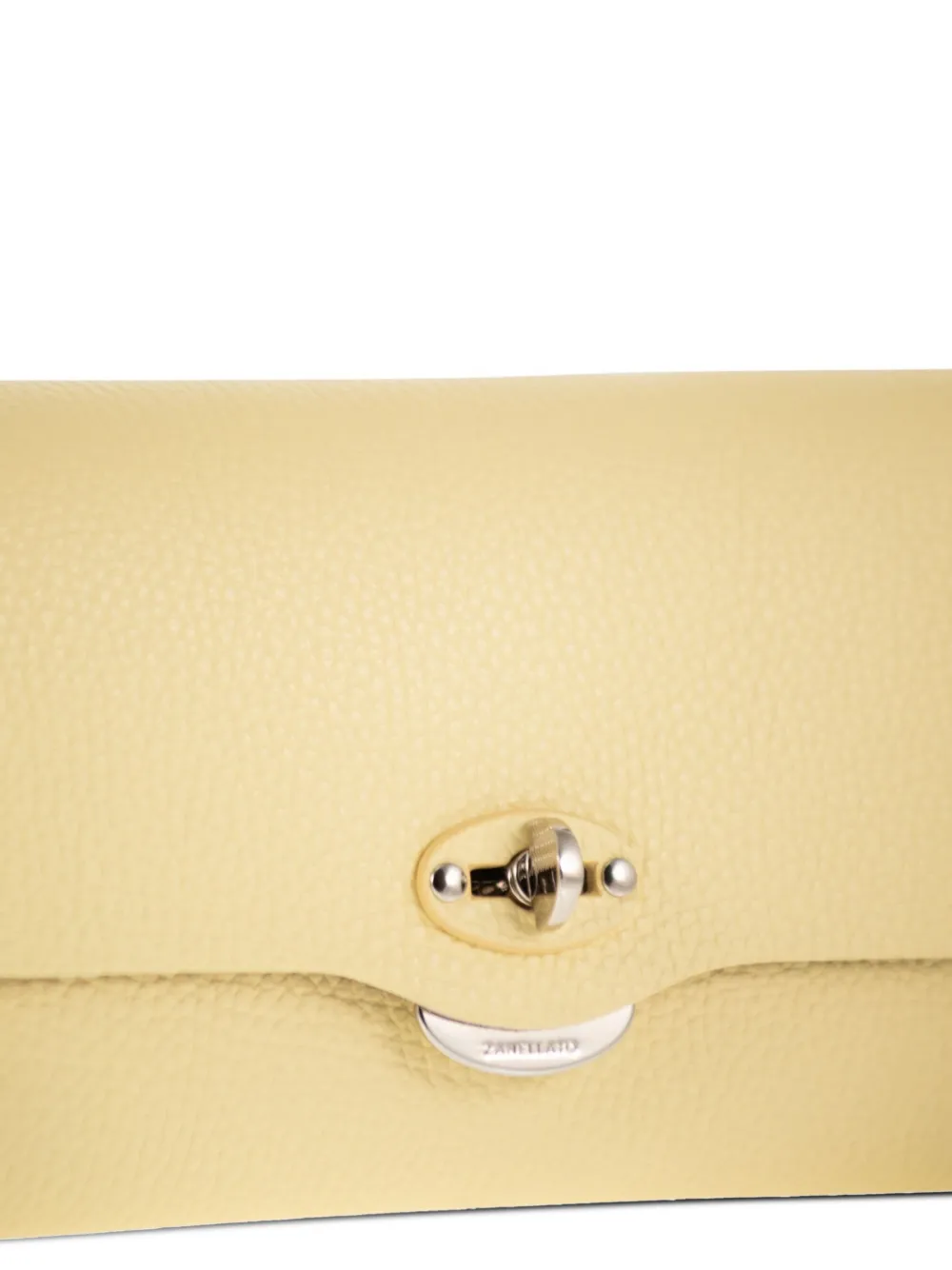 Zanellato Lettera Pochette leren kleine mini-tas Geel