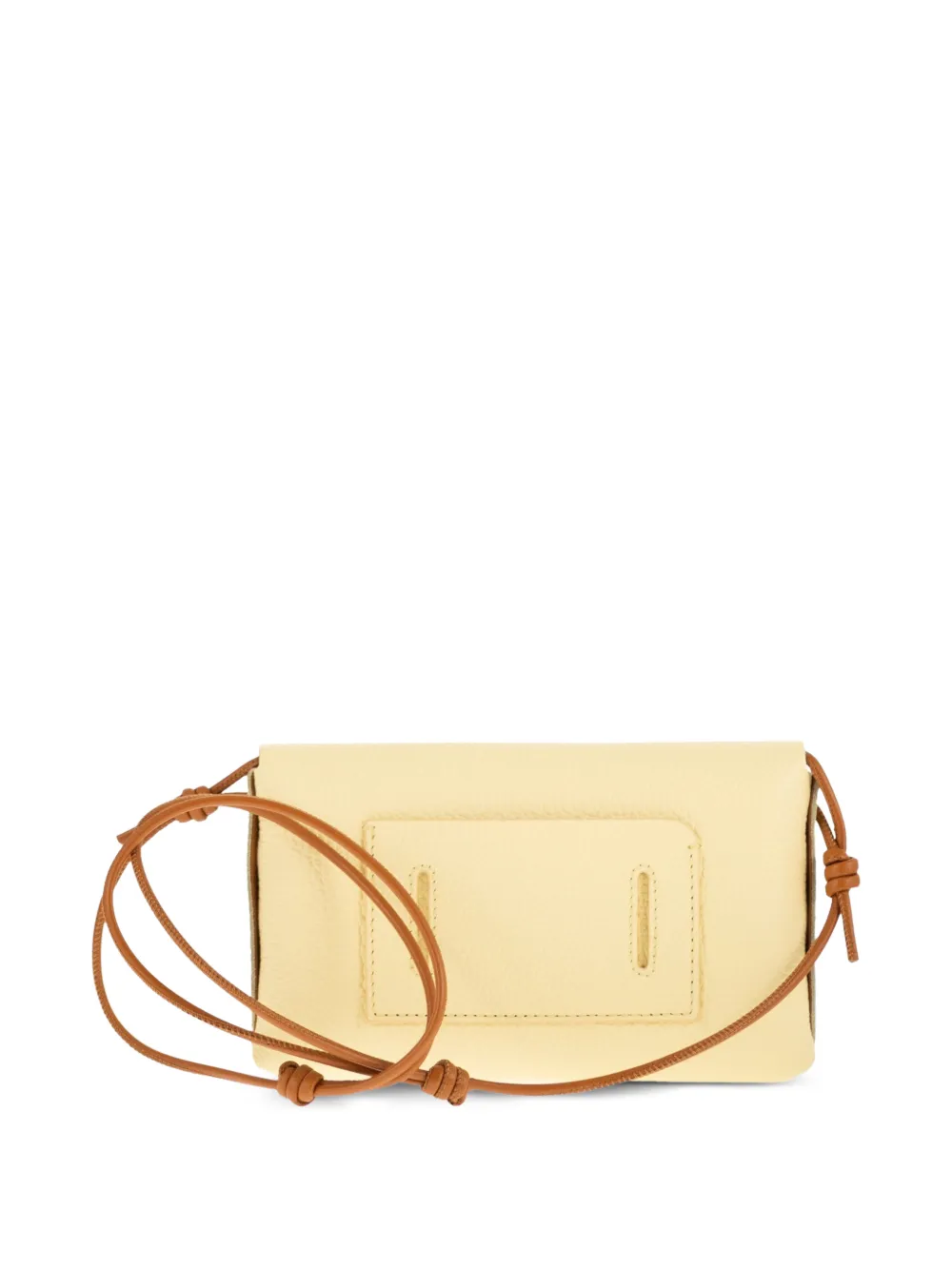 Zanellato Lettera Pochette leren kleine mini-tas Geel