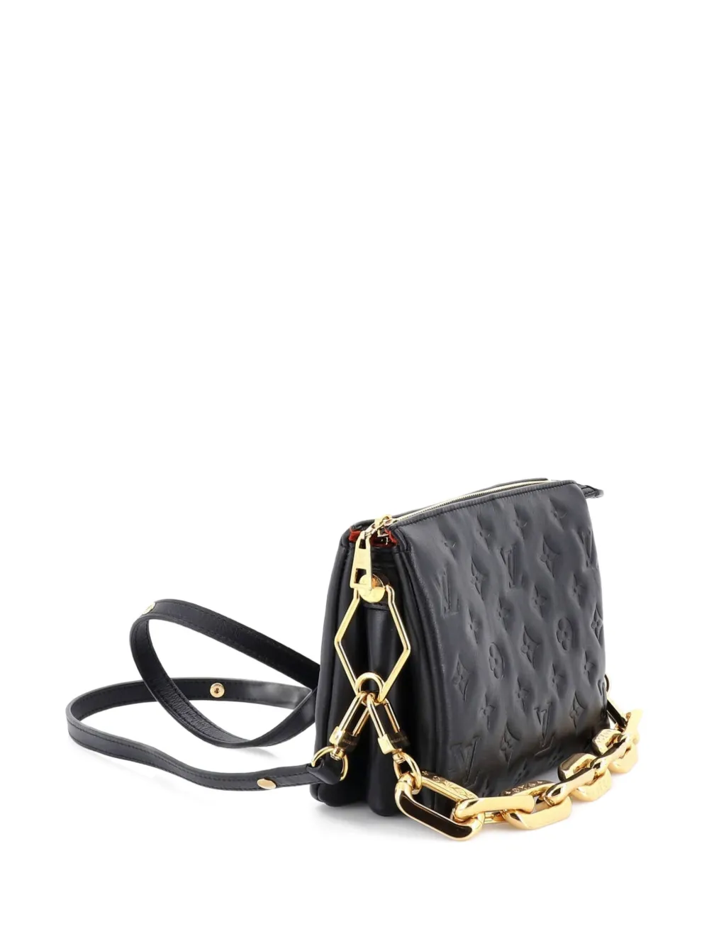 Coussin Bag Monogram Embossed Lambskin Bb Crossbody Bag