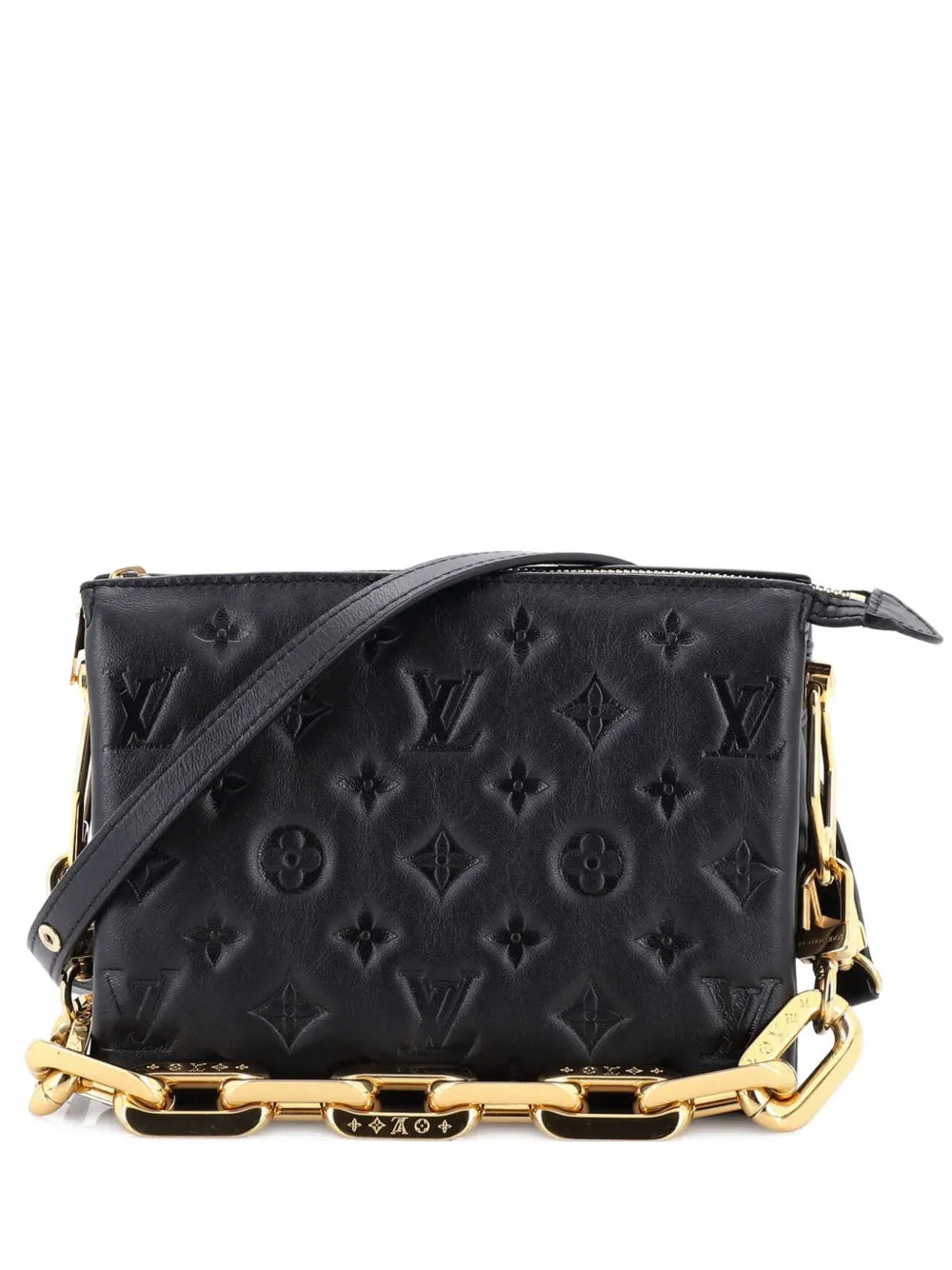 Louis Vuitton Pre-Owned Coussin Bag Monogram Embossed Lambskin BB crossbody bag - Nero
