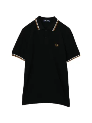 Fred Perry x Beams ストライプ ポロシャツ | ブラック | FARFETCH JP