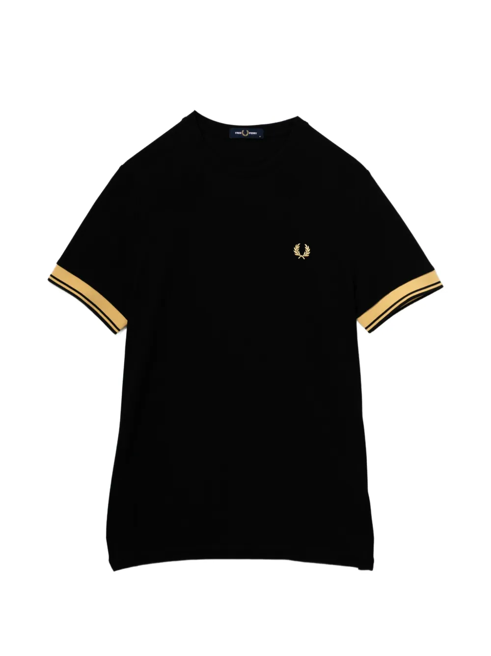 Fred Perry striped-sleeve T-shirt – Black