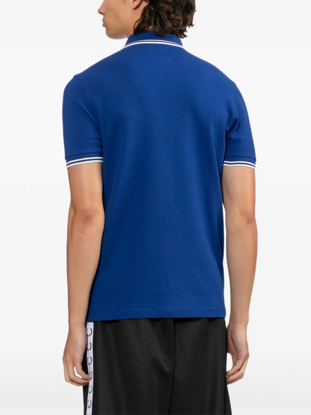 Fred Perry Poloshirt met geborduurd logo Blauw