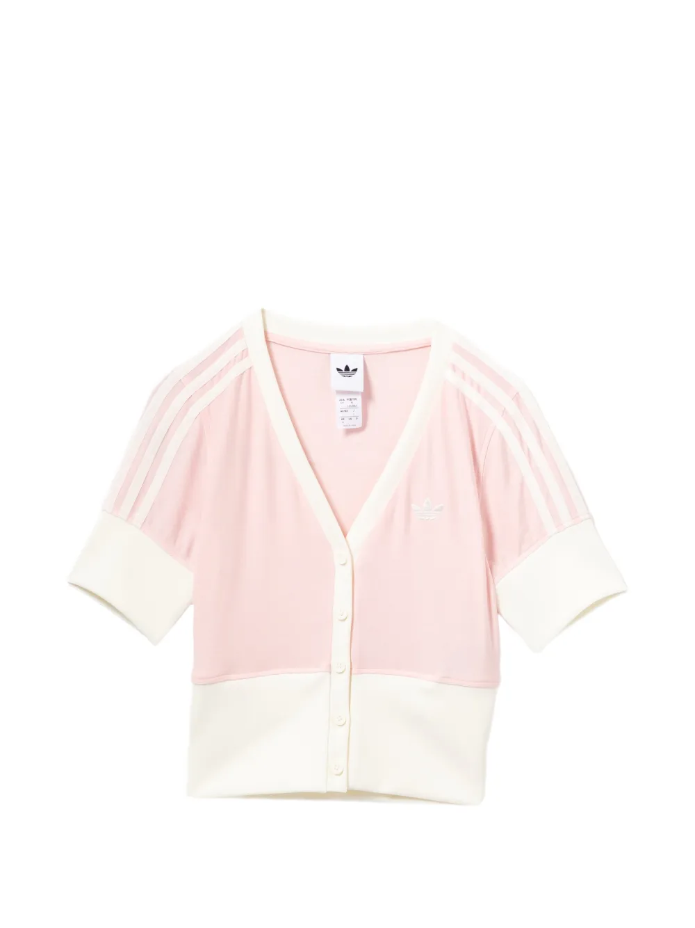 adidas T-shirt con scollo a V - Rosa