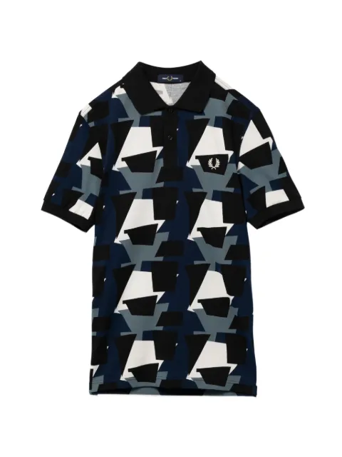 Fred Perry playera tipo polo con estampado geométrico