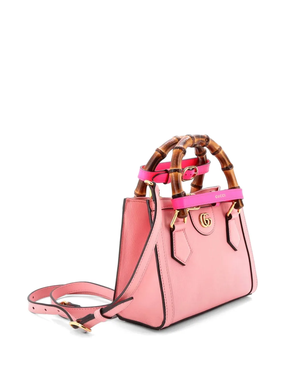 Gucci Pre-Owned ダイアナ NM バンブーハンドル トート レザー ミニ