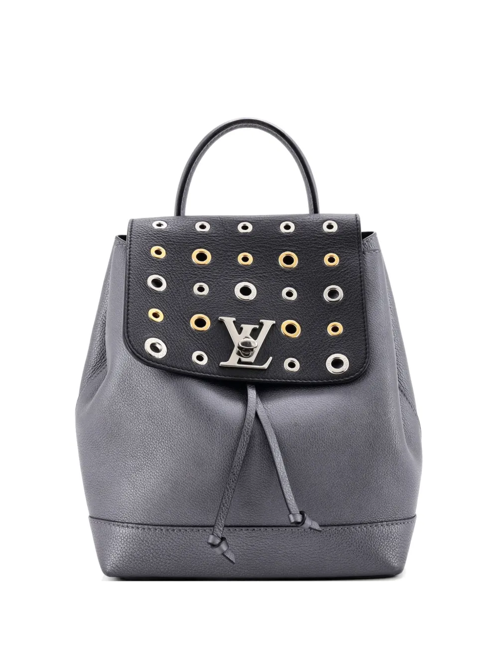 Louis Vuitton Pre-Owned Lockme Eyelet Leather backpack - Grigio