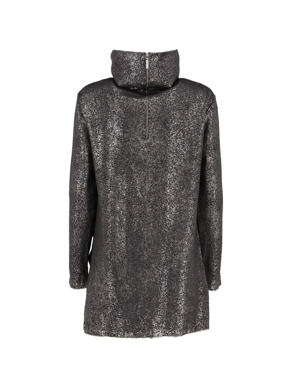Metallic High Neck Top