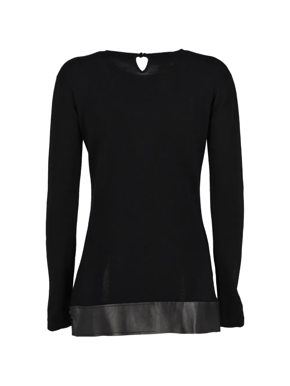  Gianfranco Ferré Pre-owned Leather Panelled Top - Black 