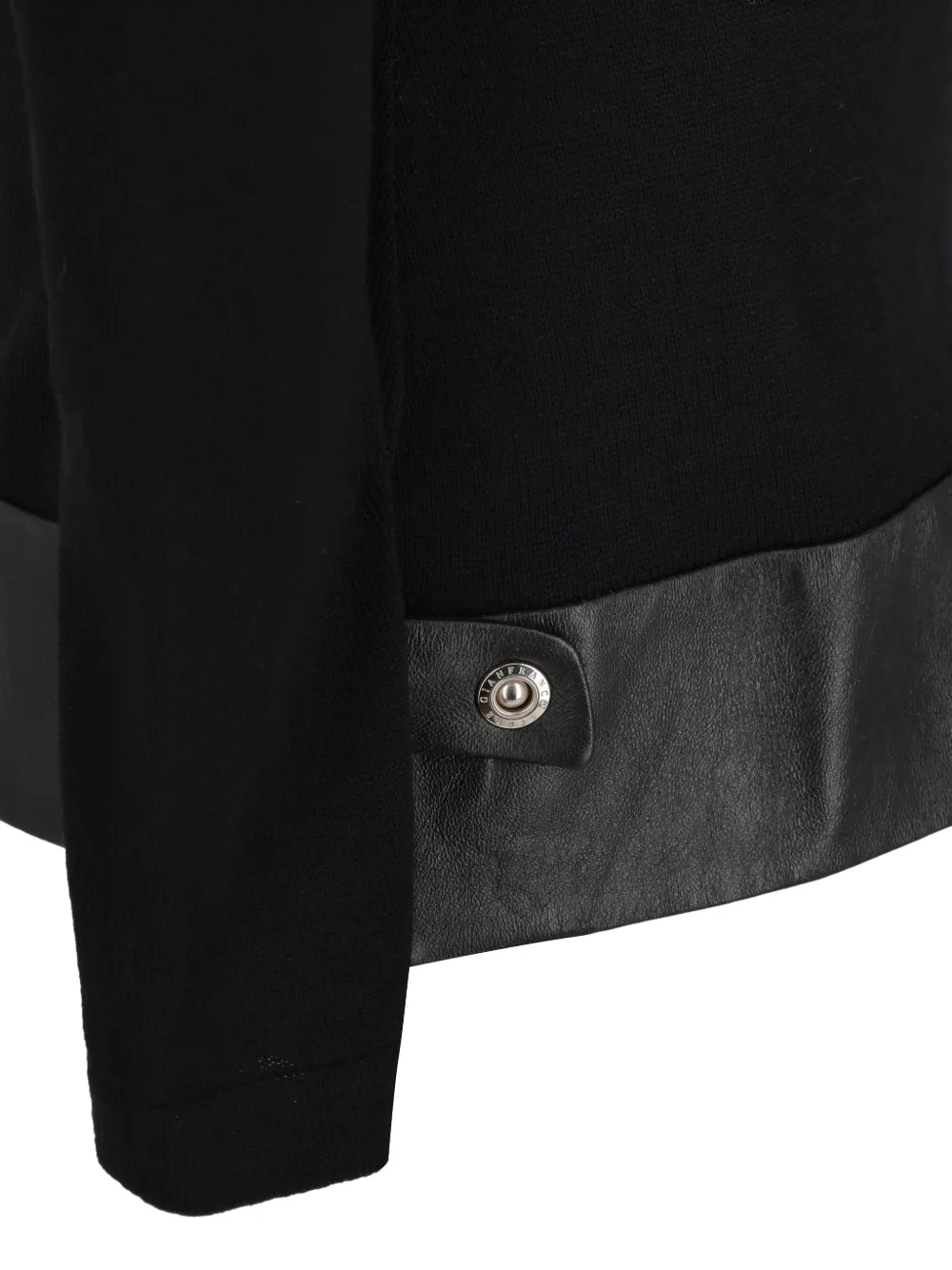  Gianfranco Ferré Pre-owned Leather Panelled Top - Black 