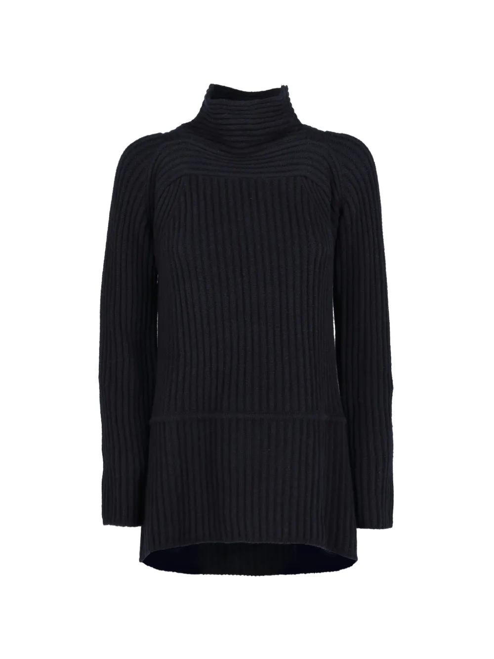Gianfranco Ferré Pre-Owned ribbed high-neck sweater - Blu