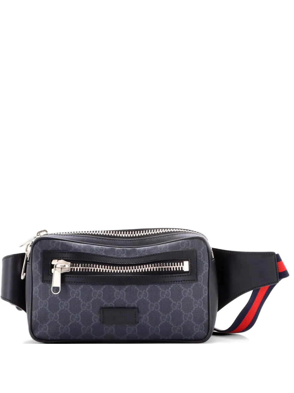 Gucci Pre-Owned Soft Zip GG Coated Canvas Small belt bag - Nero