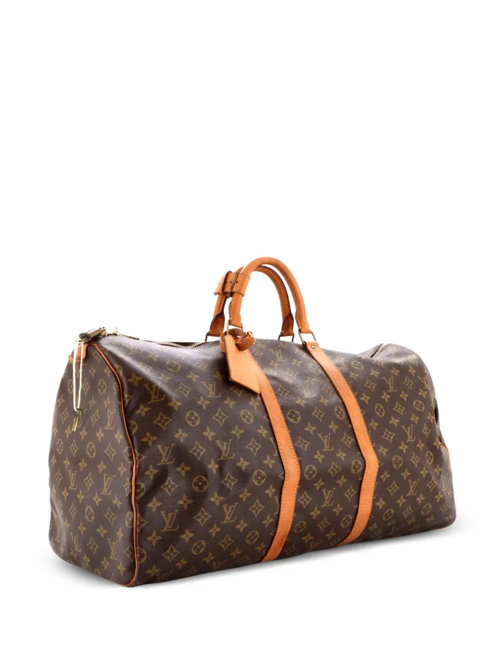 Louis Vuitton Pre-Owned Keepall Bag Monogram Canvas 55 travel bag - Marrone