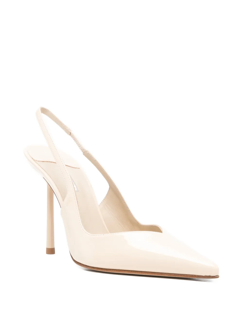Le Silla Slingback pumps met puntige neus Beige