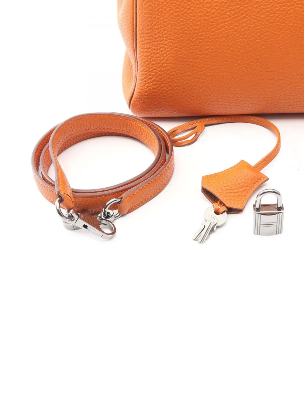  Hermès Pre-owned 2005 Hermes Kelly 35 Togo Leather Leather Togo Leather Orange Brown Gold Potiron Orange Used Women Handbag 