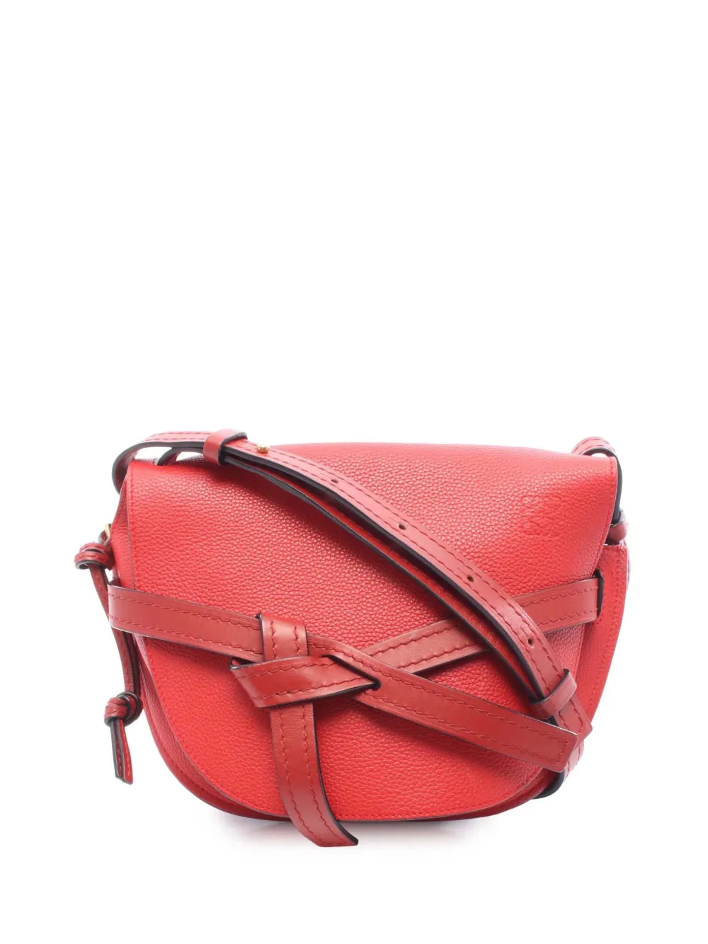 Loewe Pre-Owned 2010-2026 Small Calfskin Gate crossbody bag - Rosso