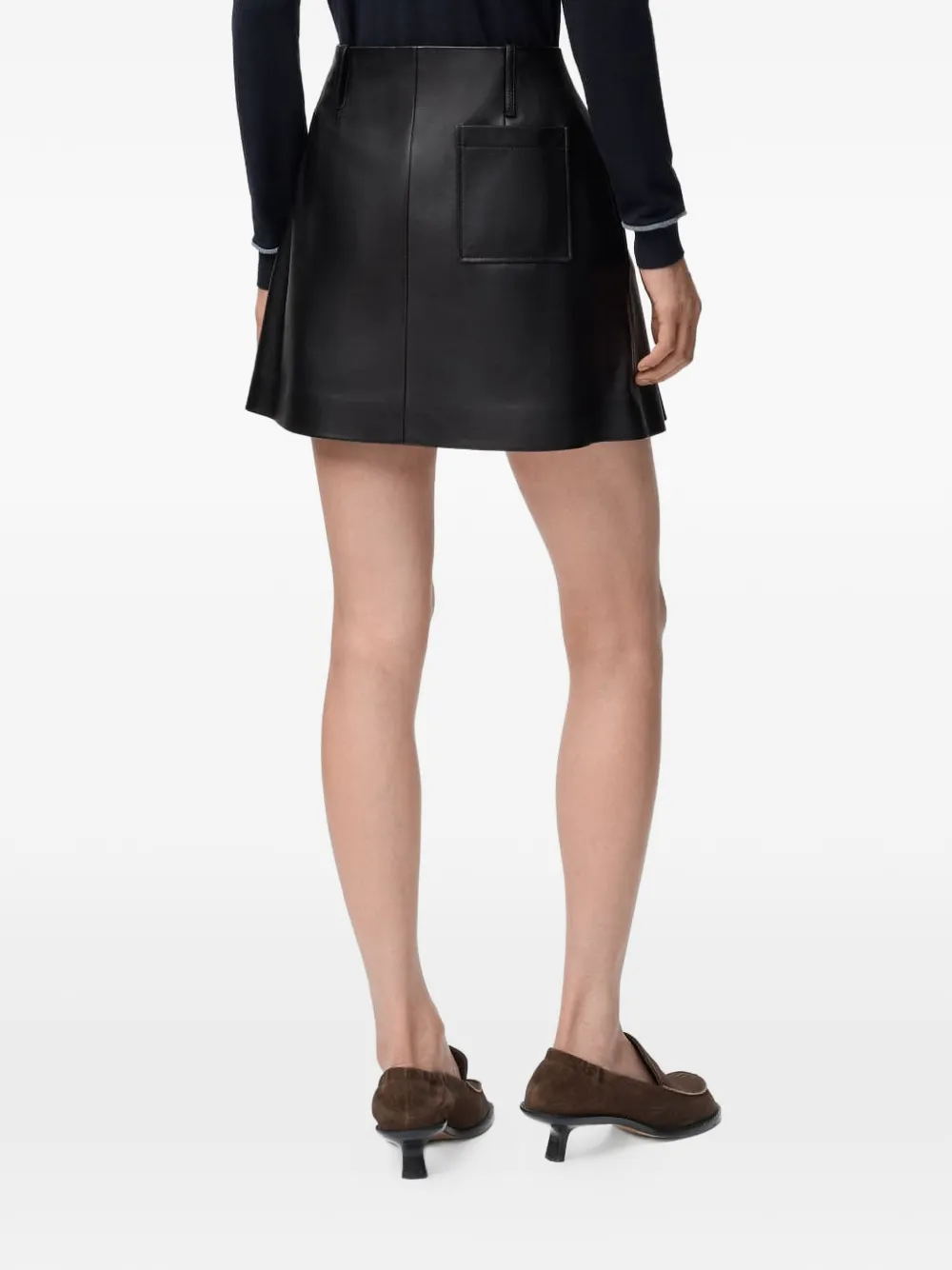  Loewe Pocket Pleated Mini Skirt - Black 