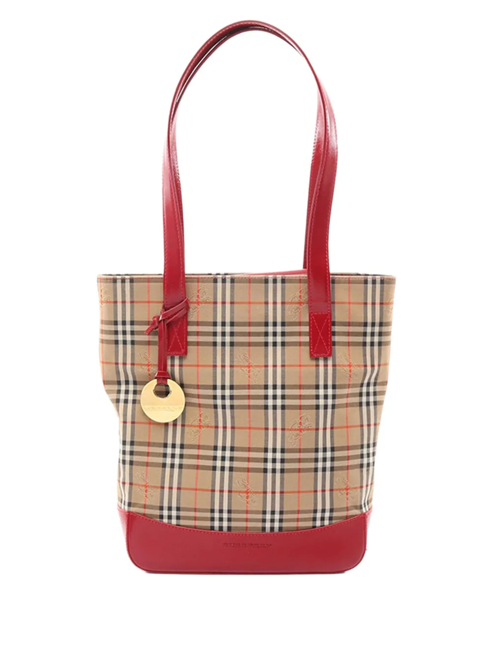 Burberry Pre-Owned 2000-2017 Haymarket Check Canvas tote bag - Marrone