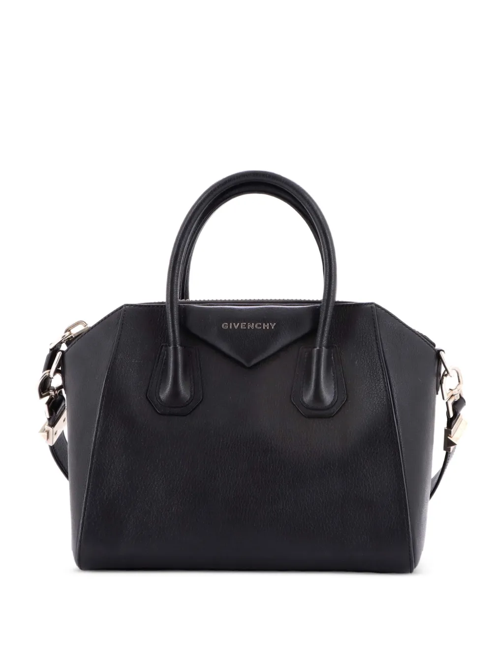 Givenchy Pre-Owned Antigona Bag Glazed Leather Medium satchel - Nero