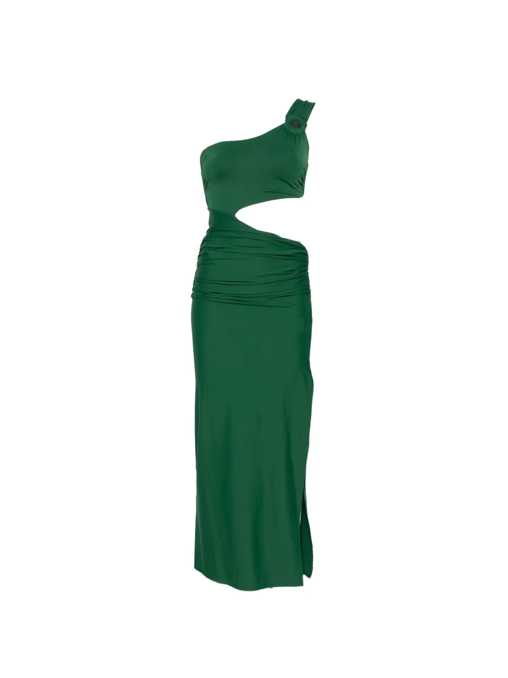 Fisico asymmetrical midi dress - Verde