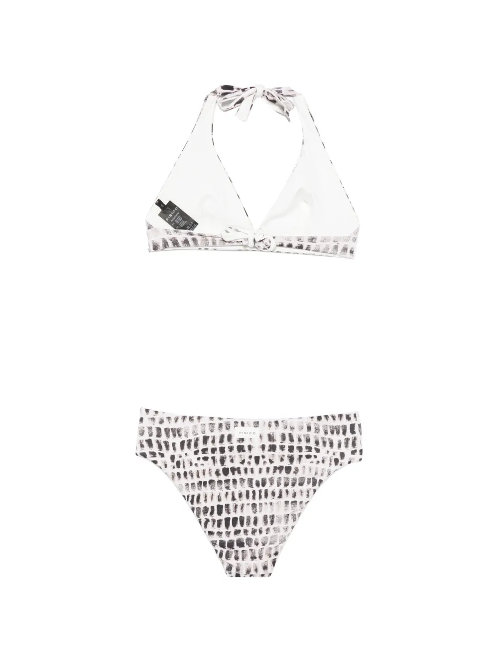  Fisico V-neck Print Bikini - Neutrals 