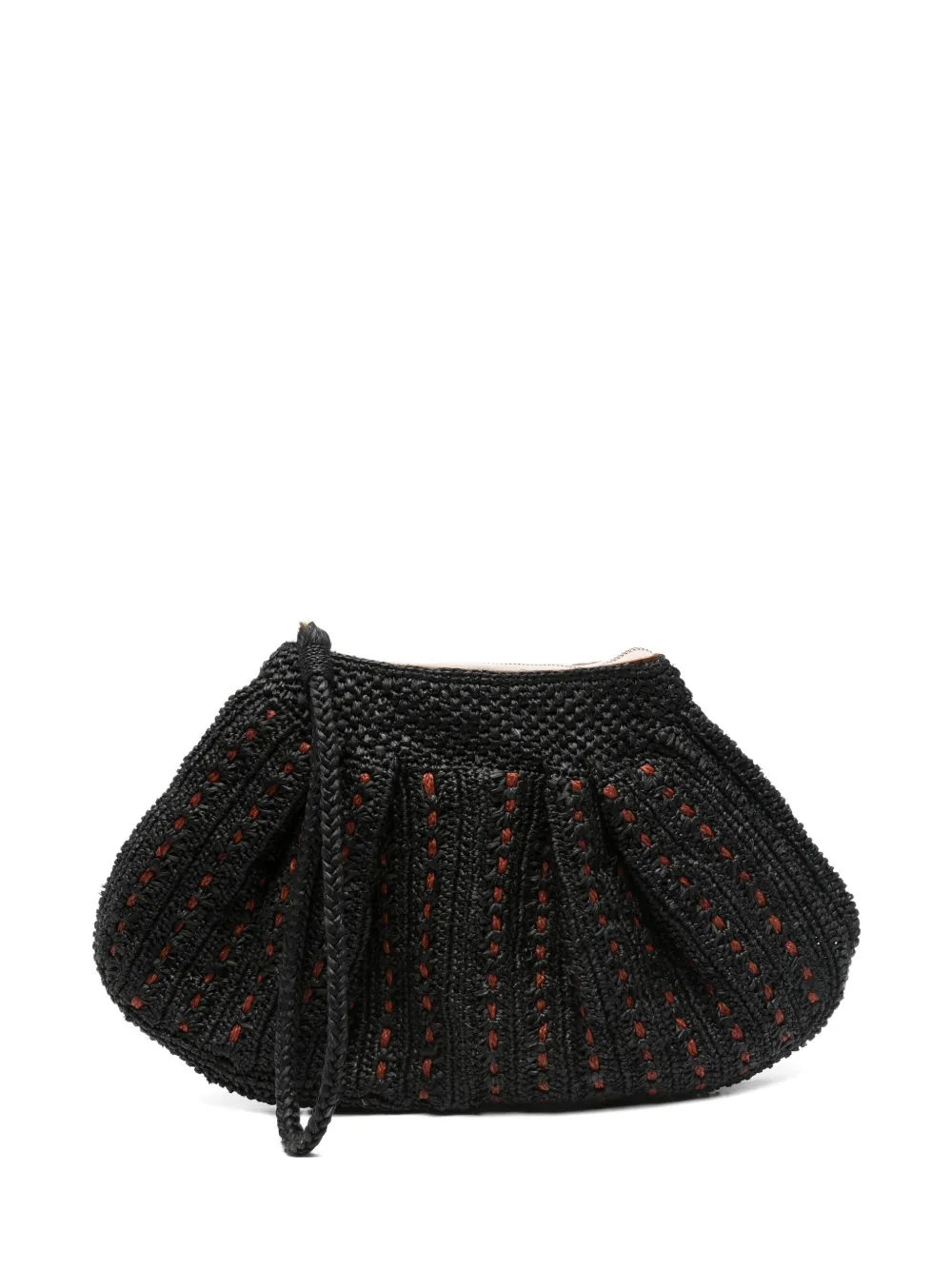 IBELIV trapezoid woven clutch beach bag - Schwarz