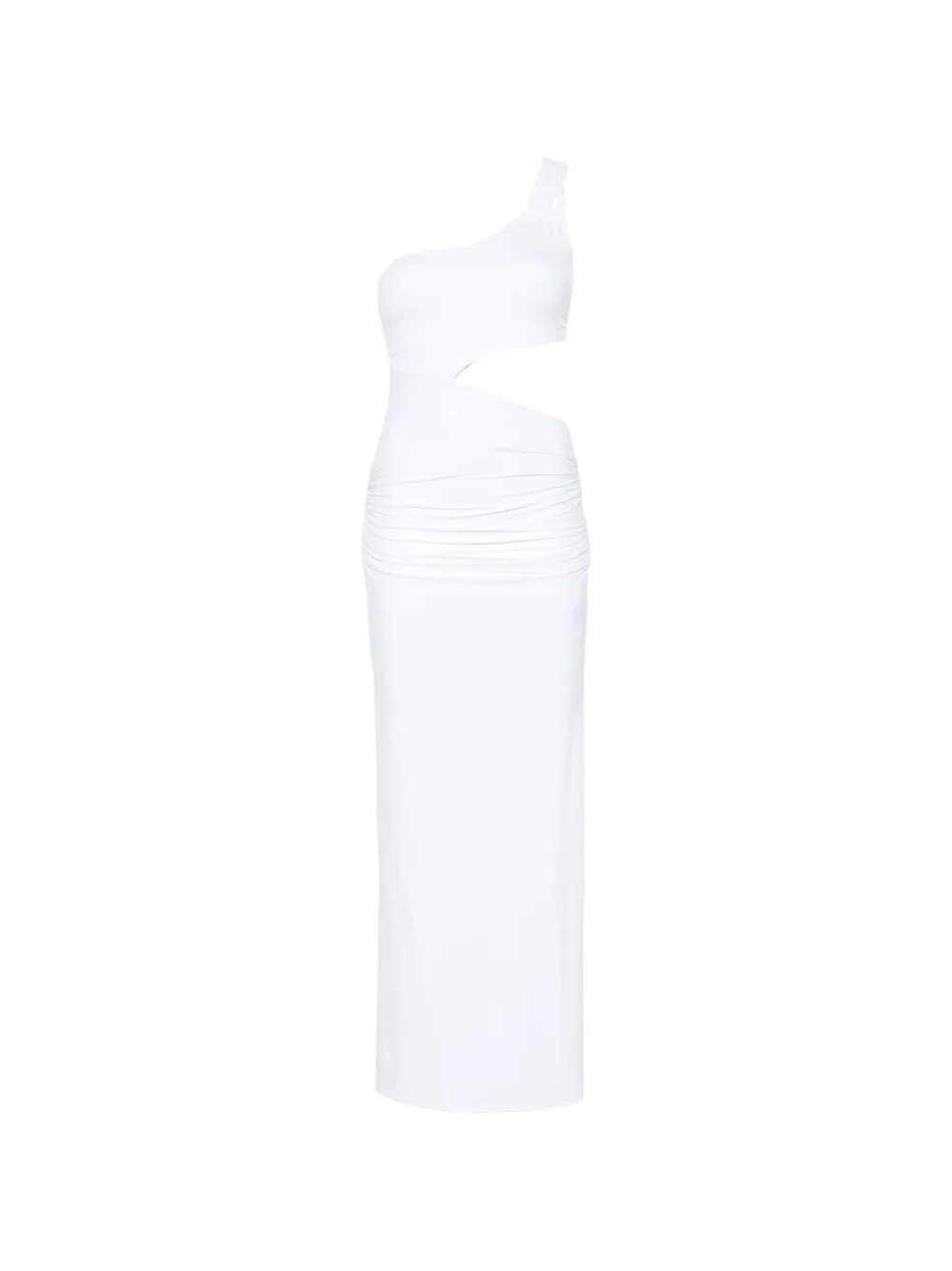 Fisico one-shoulder maxi dress - Bianco