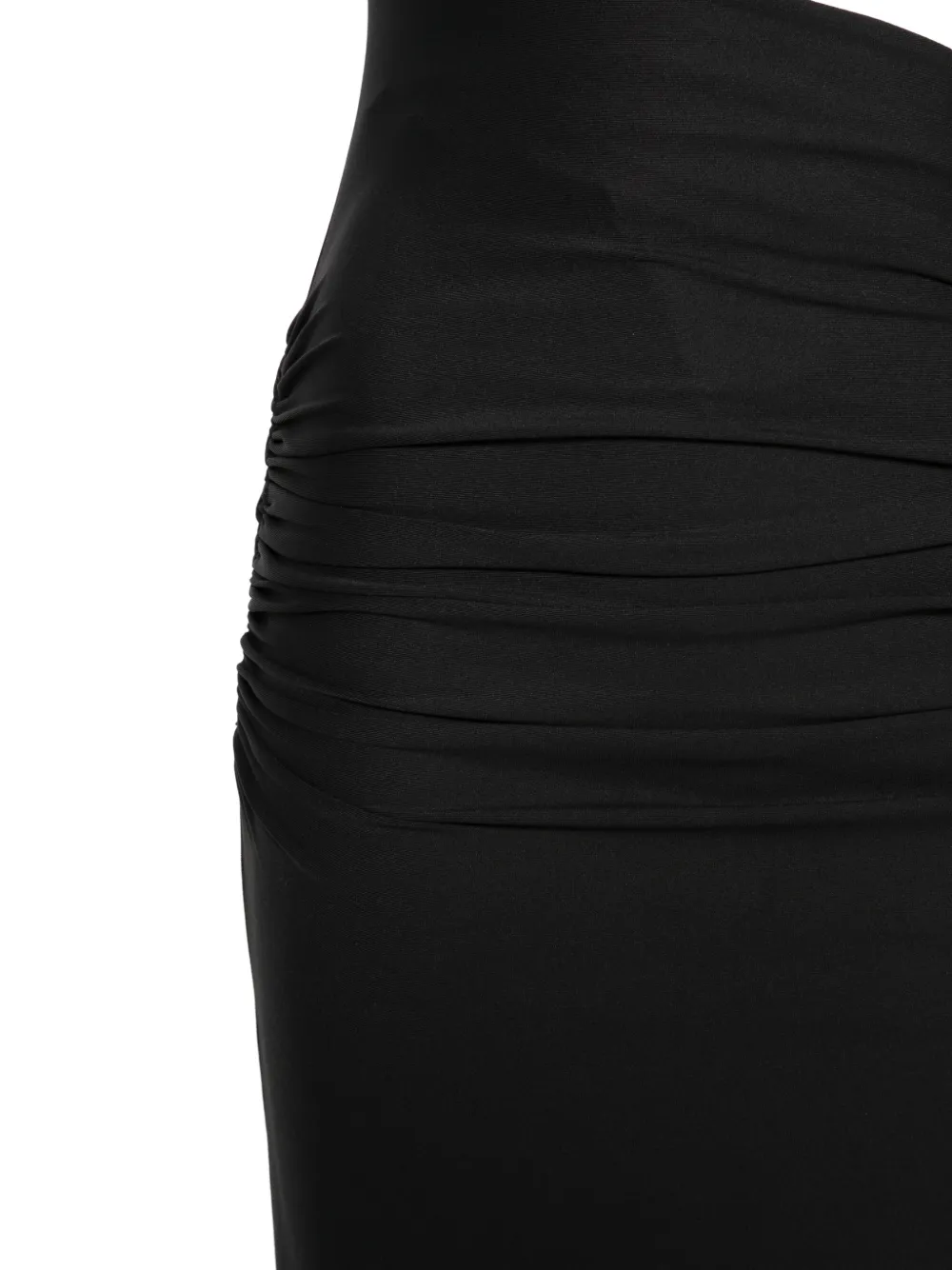  Fisico One-shoulder Maxi Dress - Black 