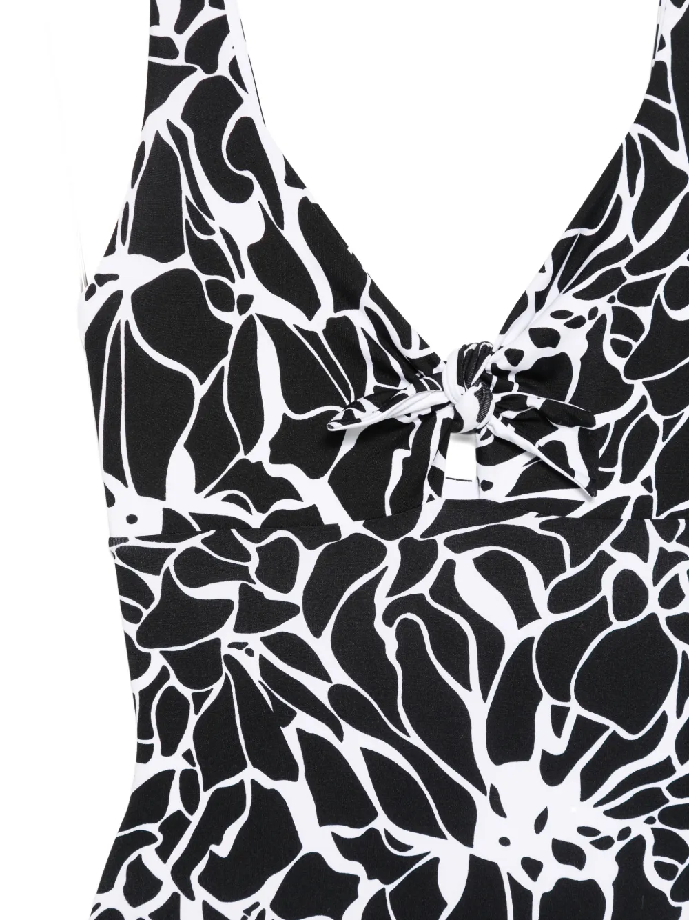  Fisico Knot-detail Swimsuit - Black 