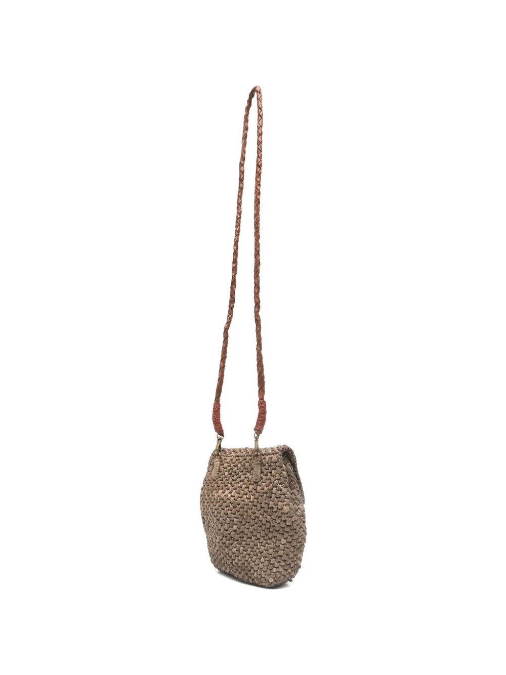 IBELIV Zaz geweven crossbodytas Bruin