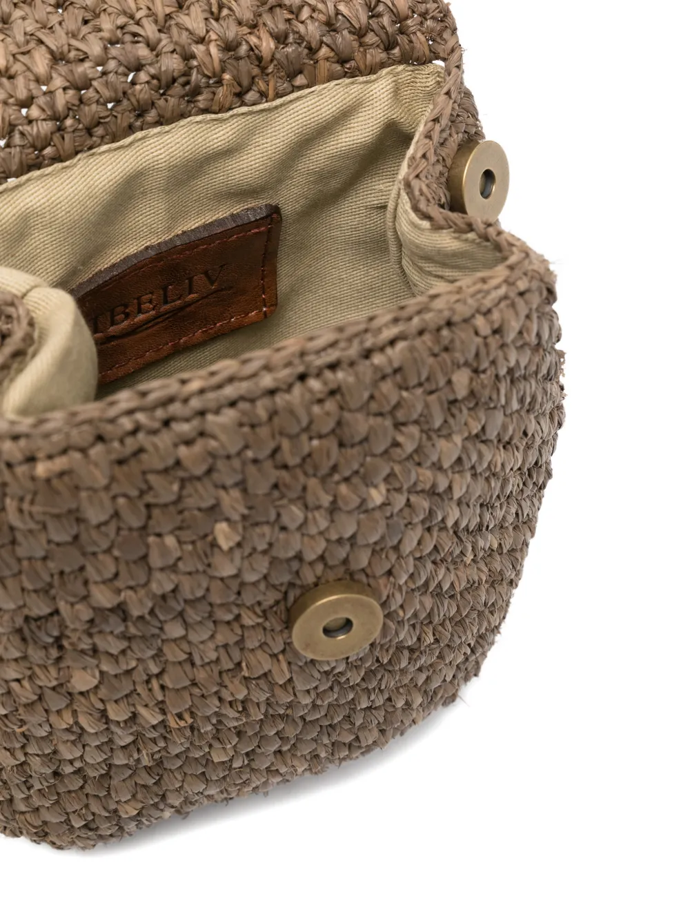 IBELIV Zaz geweven crossbodytas Bruin