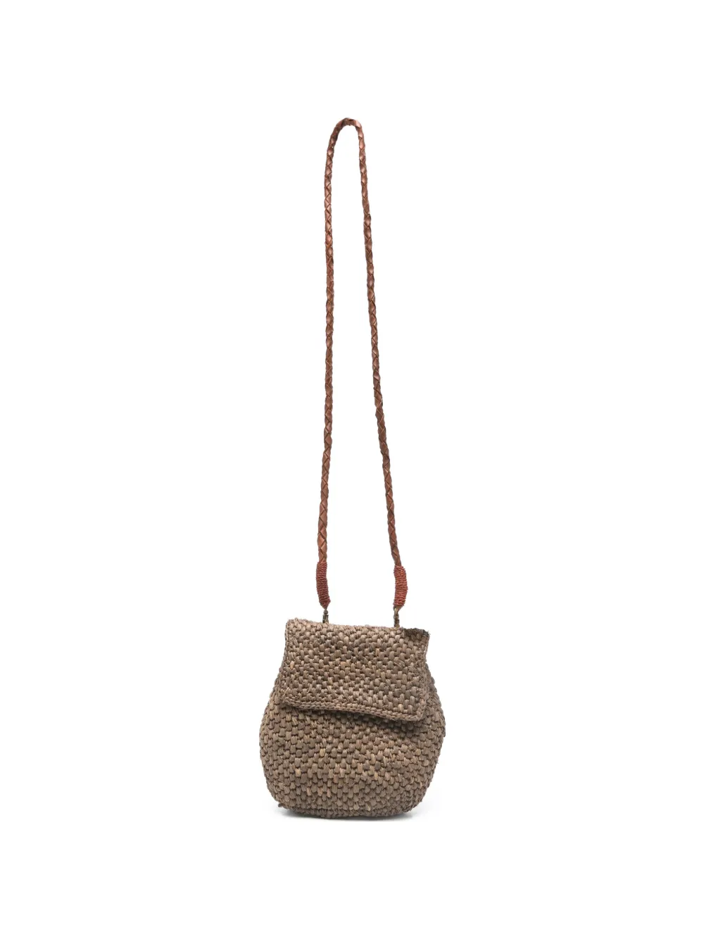 IBELIV Zaz woven cross body bag - Marrone