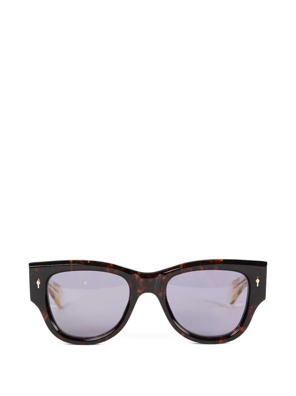 Jacques Marie Mage Chelsea geometric-frame sunglasses - Marrone