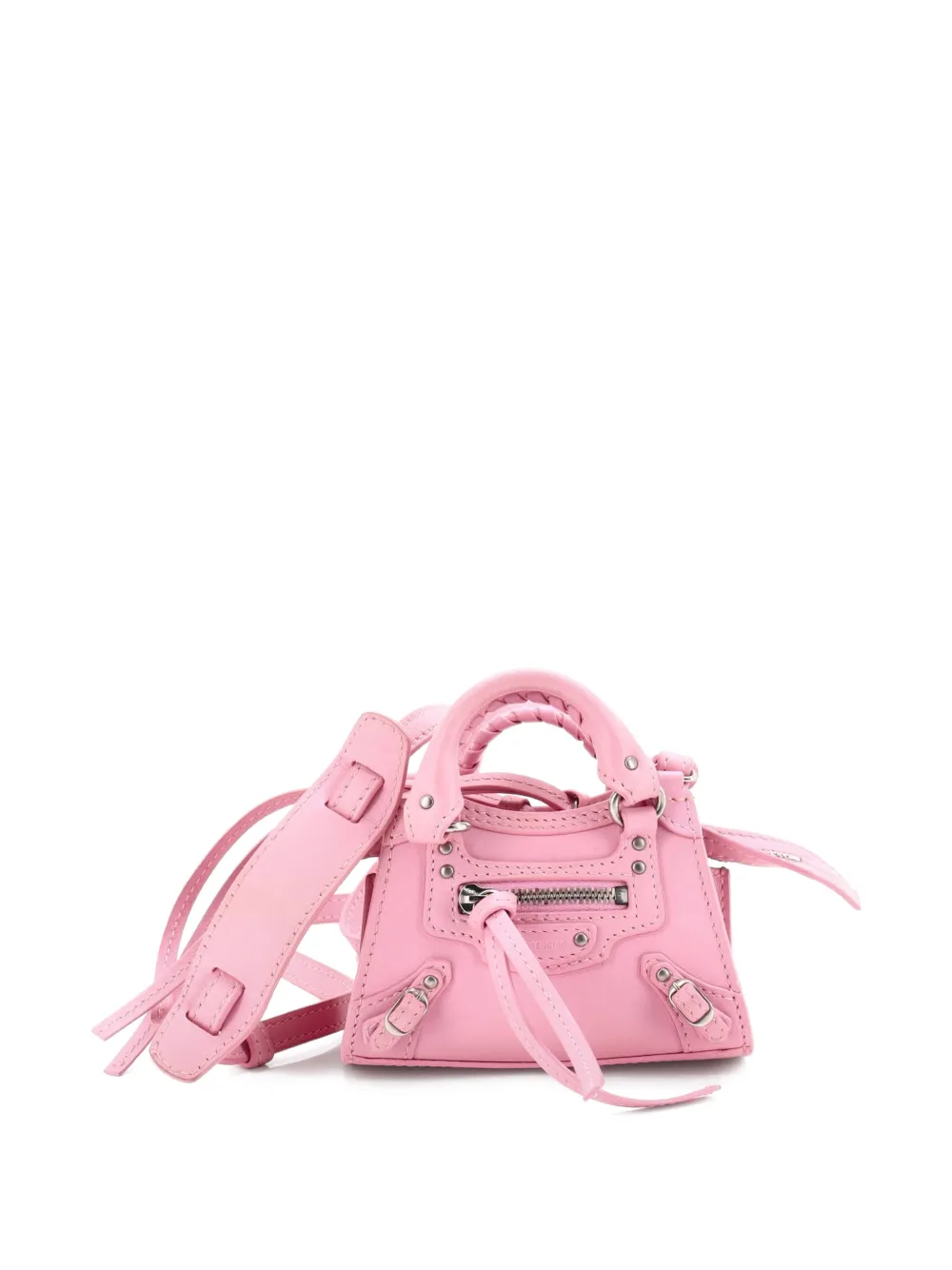 Balenciaga Pre-Owned Neo Classic City Bag Leather Super Nano crossbody bag - Rosa
