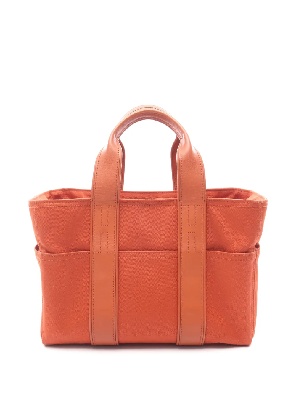 Hermès Pre-Owned 2010-2026 Toile and Chevron Acapulco PM tote bag - Marrone