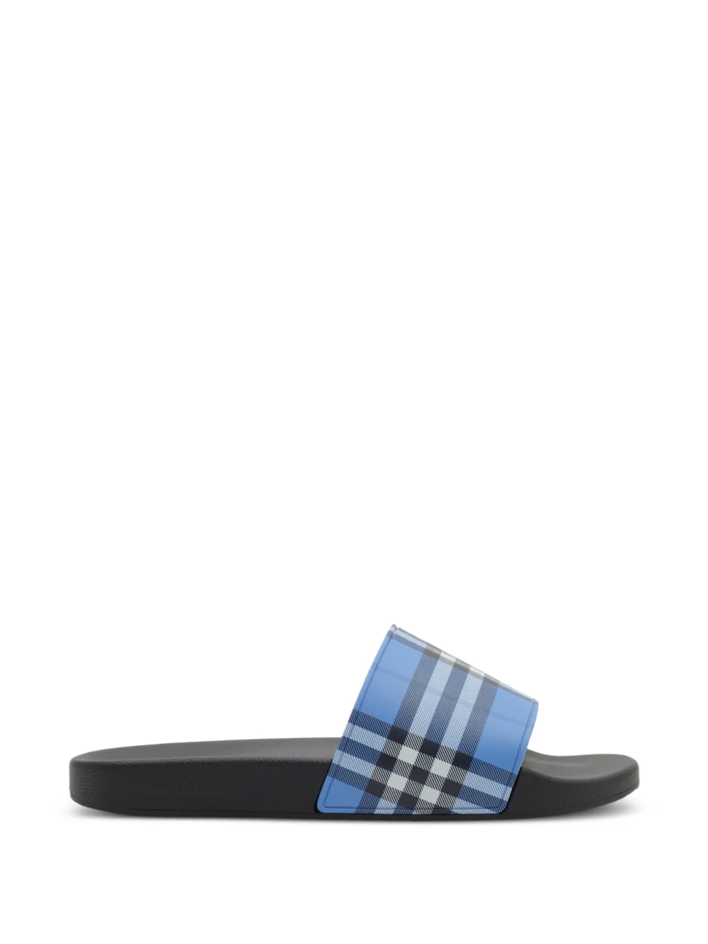Burberry check slides | azul