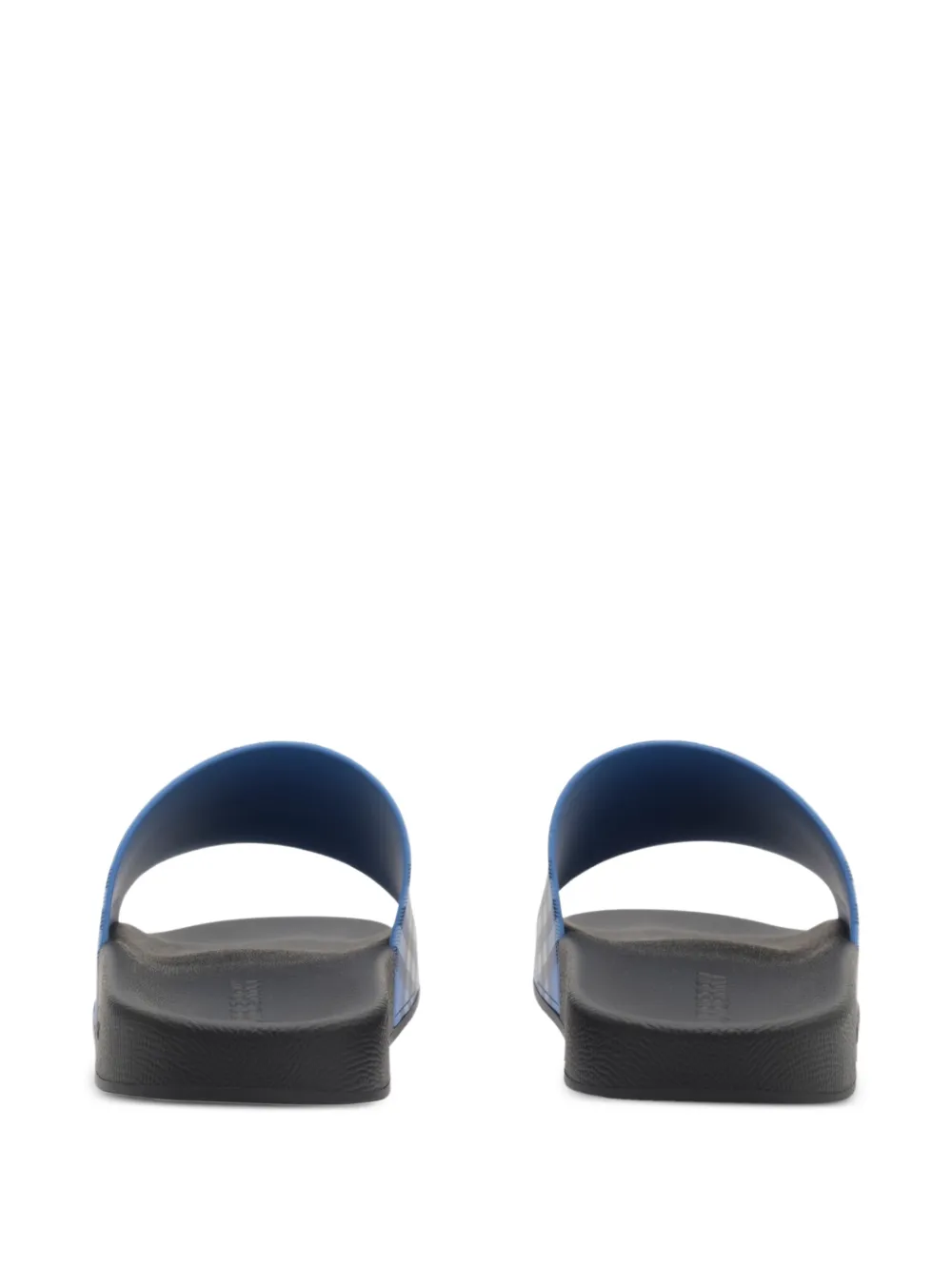 Burberry check slides Blauw