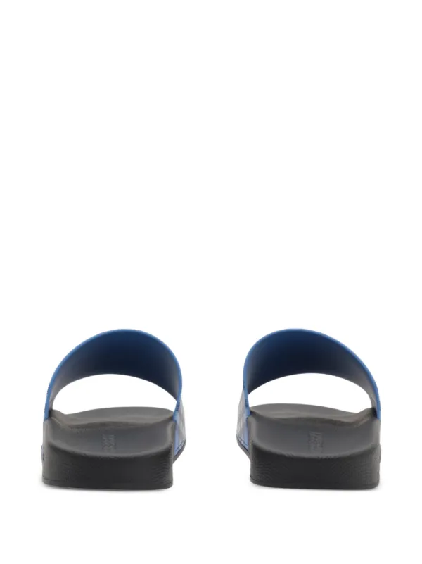 Burberry Check Slides | Blue | FARFETCH