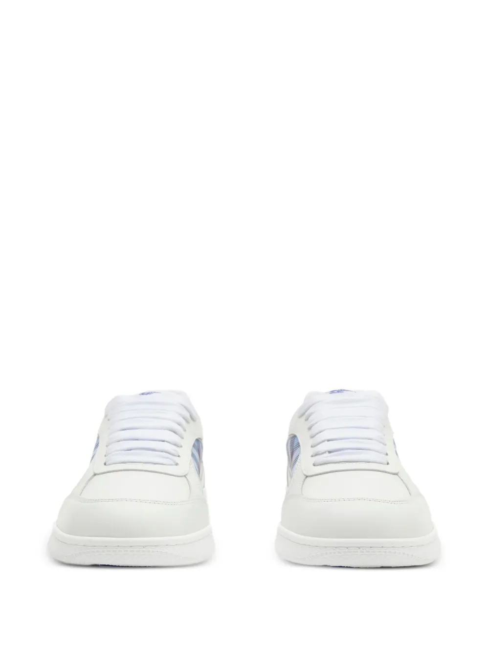 Burberry Geruite leren Terrace sneakers Wit