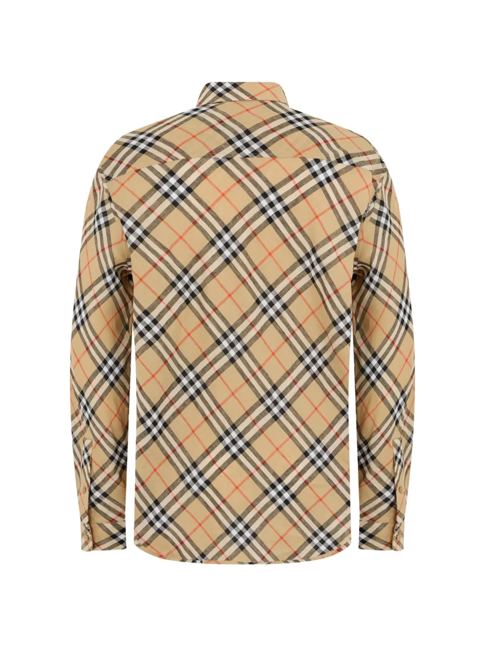 Burberry Geruit overhemd Beige