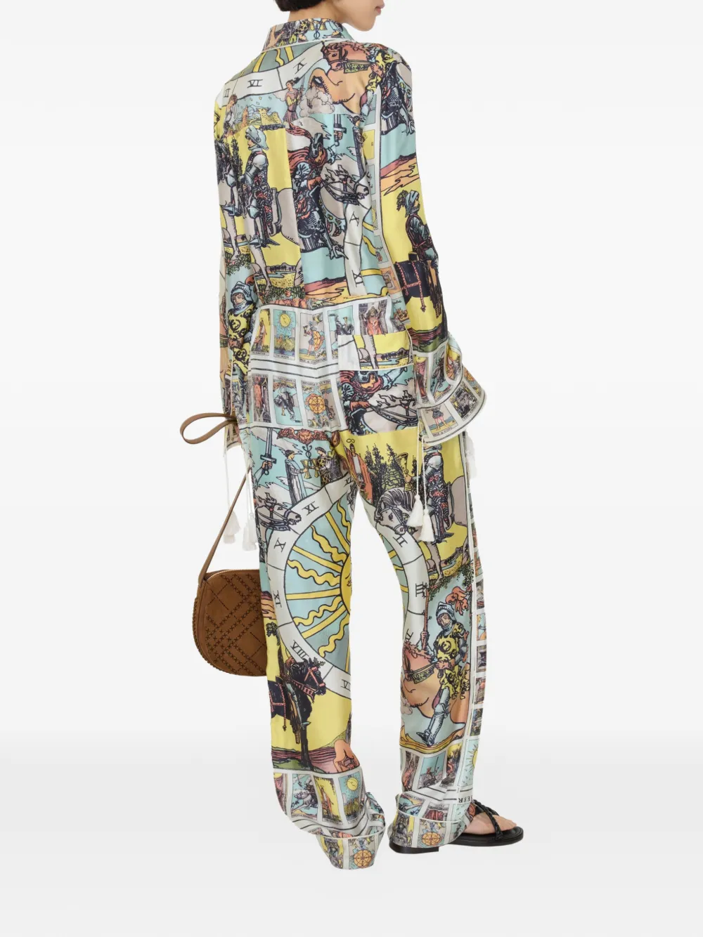 Burberry Tarot zijden pyjamabroek Geel