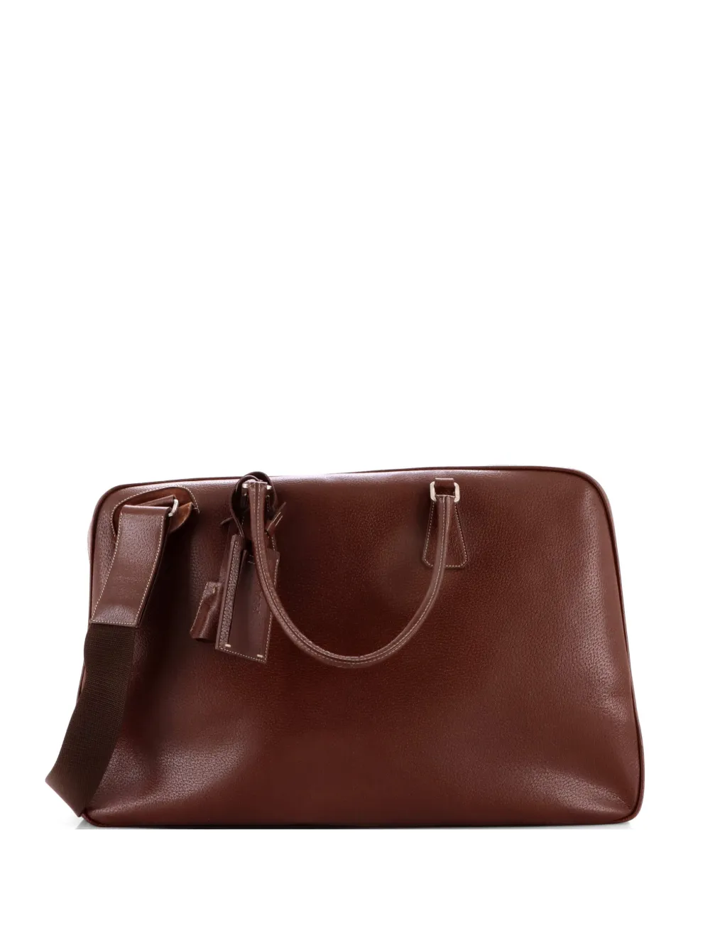 Prada Pre-Owned Convertible Travel Bag Leather Large crossbody bag - Marrone