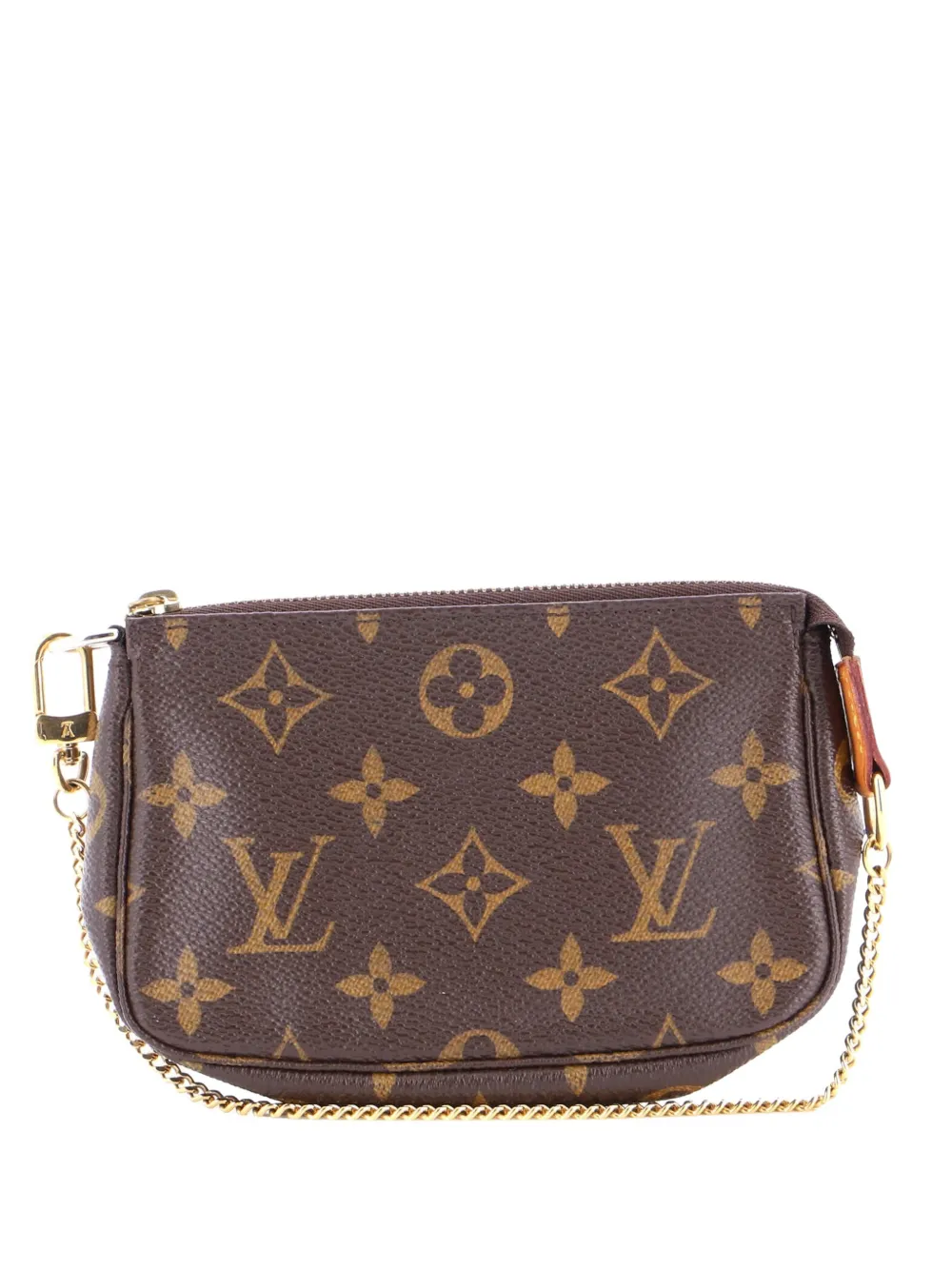 Louis Vuitton Pre-Owned Clutch Pochette Accessoires mini in tela con monogramma - Marrone