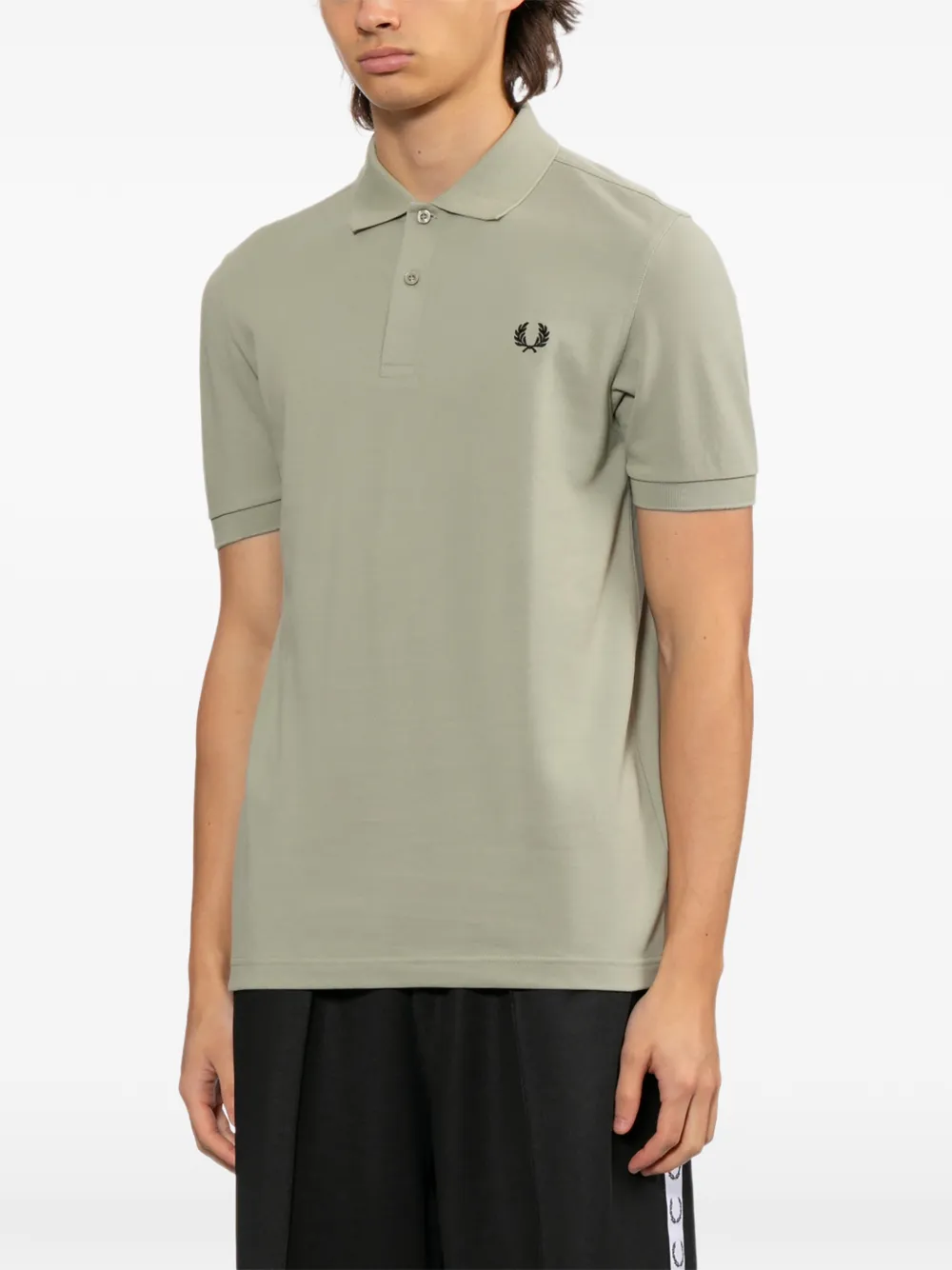 Fred Perry Poloshirt met geborduurd logo Groen