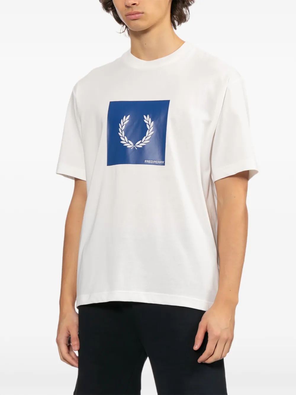  Fred Perry Logo-print T-shirt - White 