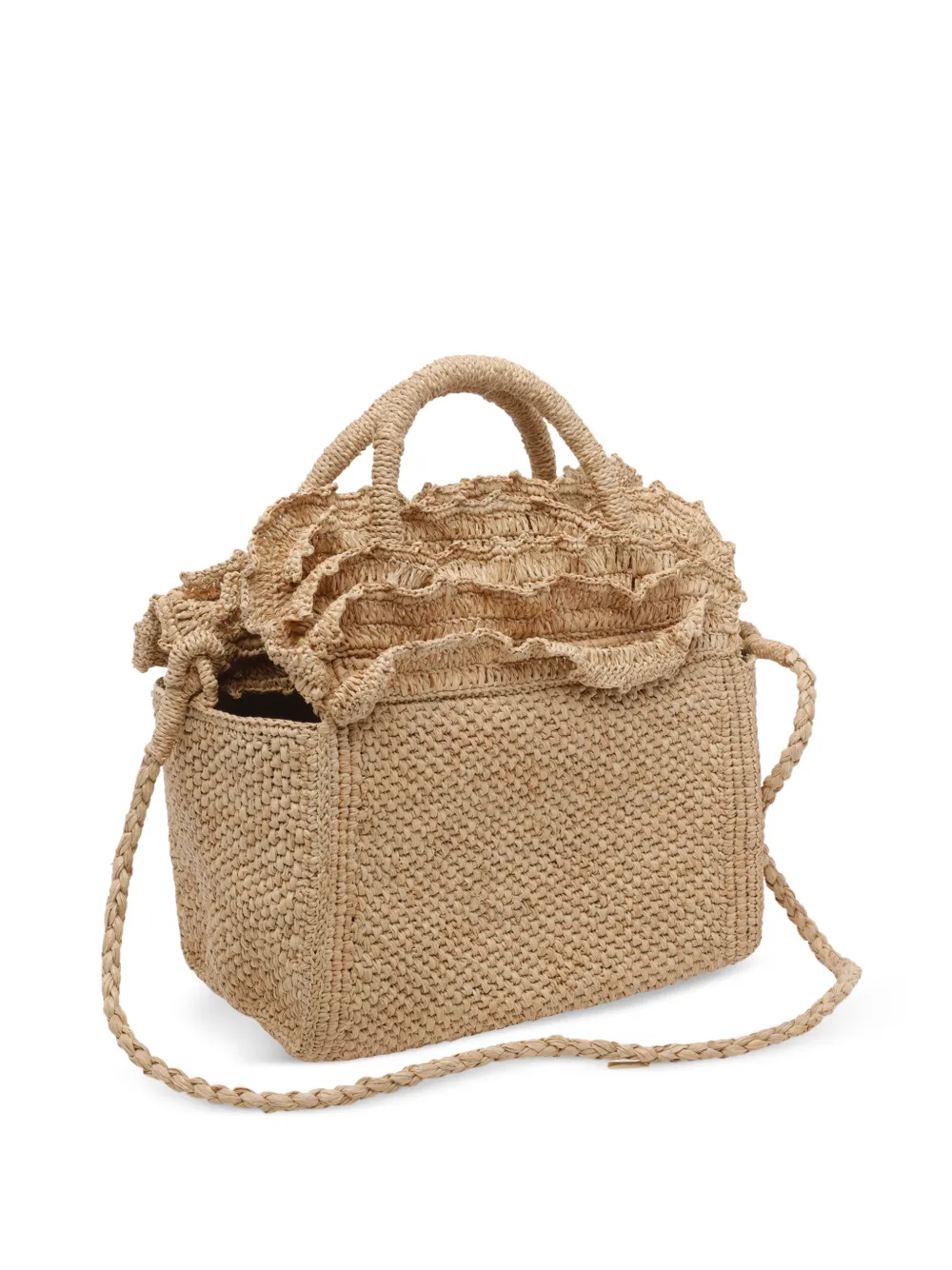  Ibeliv Laguna Ruffled-trims Tote Bag - Neutrals 