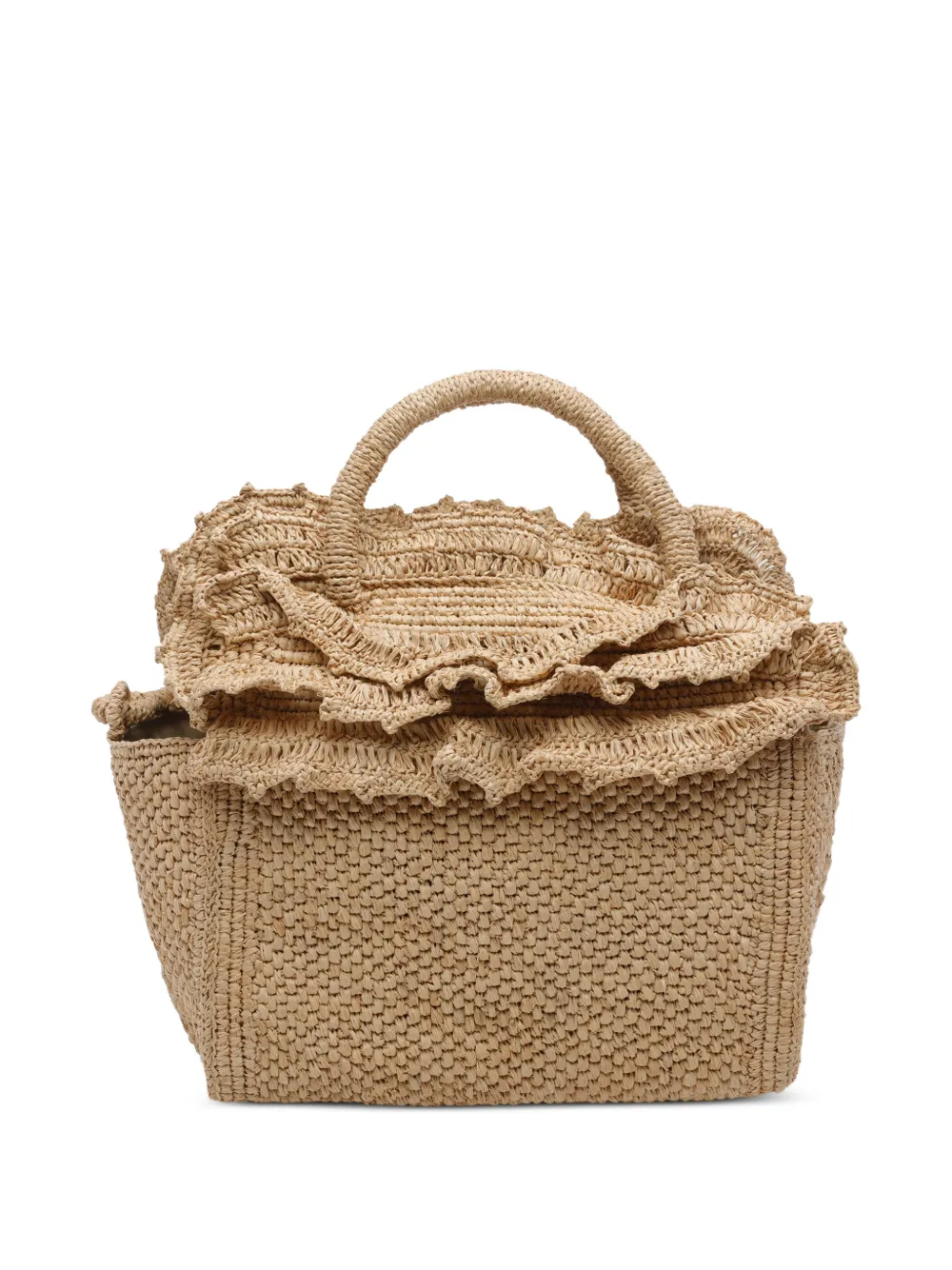  Ibeliv Laguna Ruffled-trims Tote Bag - Neutrals 