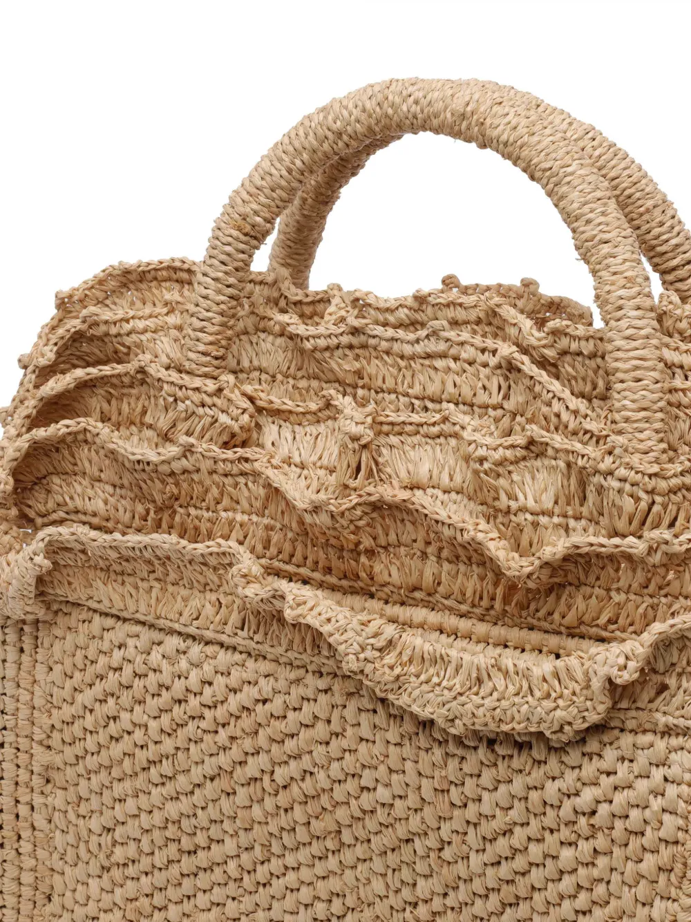 IBELIV Laguna shopper met ruches Beige