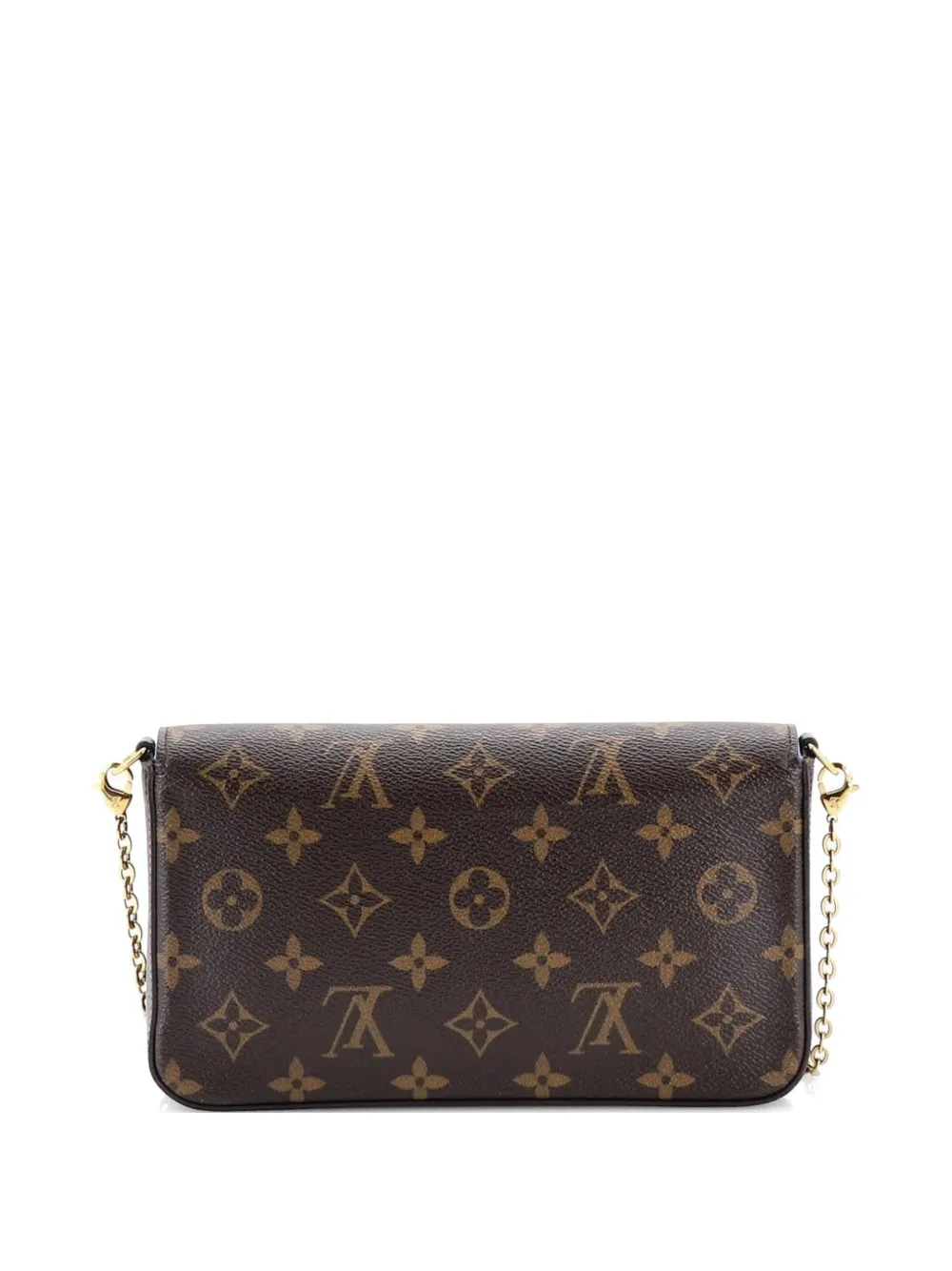  Louis Vuitton Pre-owned Felicie Pochette Limited Edition Vivienne Xmas Monogram Canvas Crossbody Bag - Brown 
